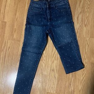 Gap White Dot Jeans